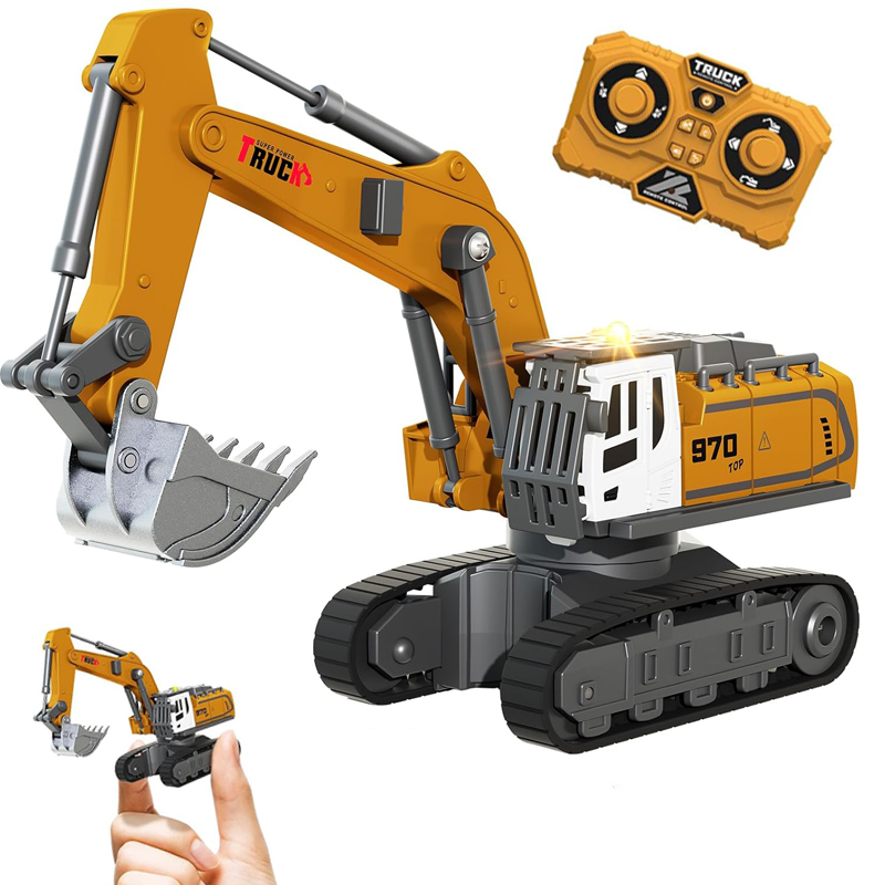 Heavy Equipment Games - 1:64 Remote Control Excavator RC Mini