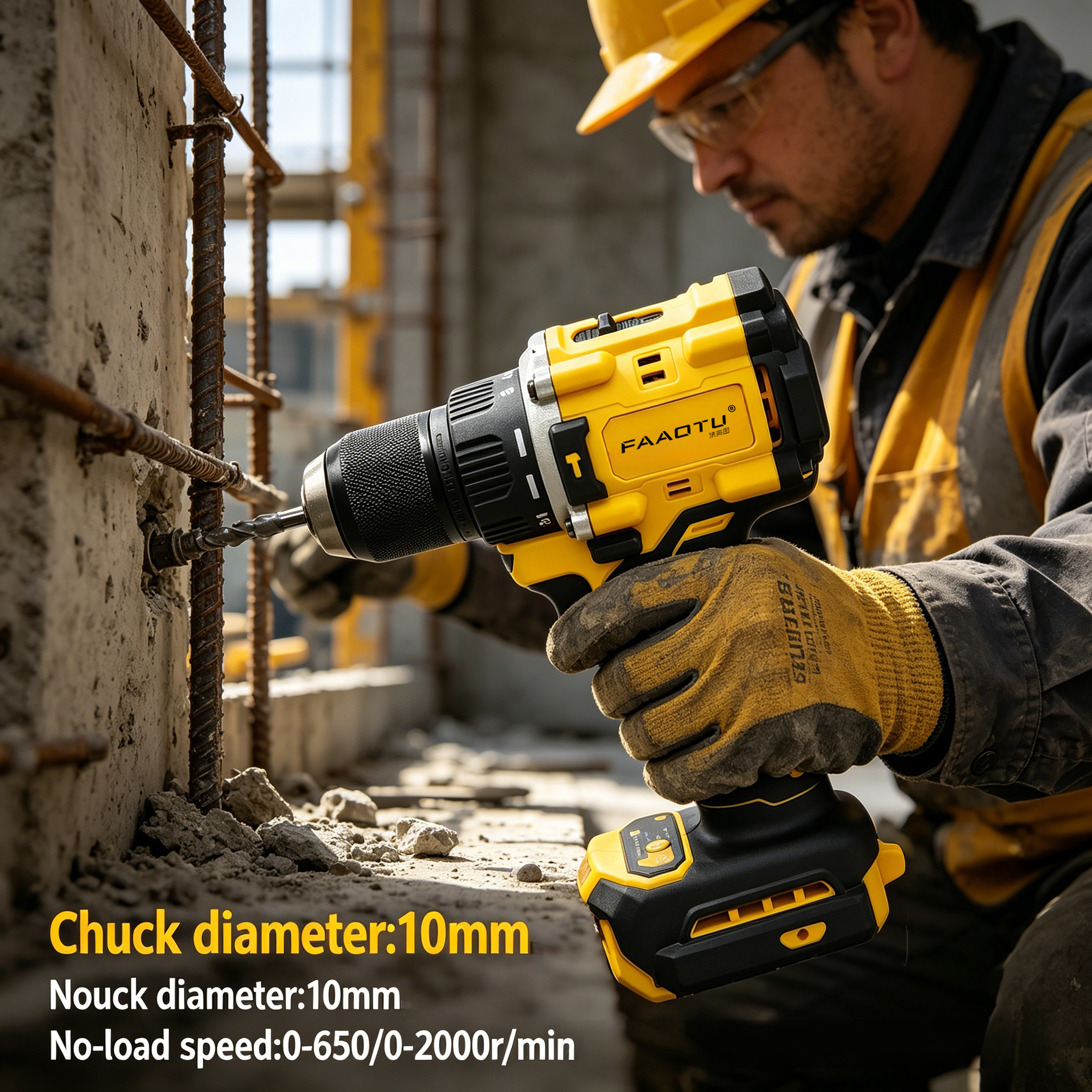 Heavy Equipment Battery - FAAOTU 805 Brushless Cordless Drill, Heavy-Duty