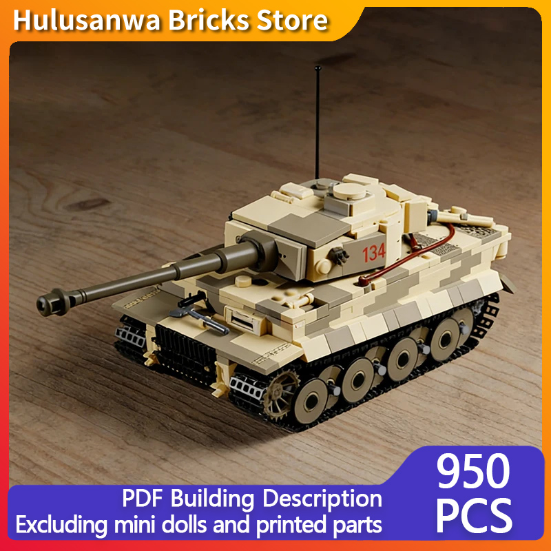 Heavy Military Tank Model MOC  - Heavy Equipment Battery recension och pris