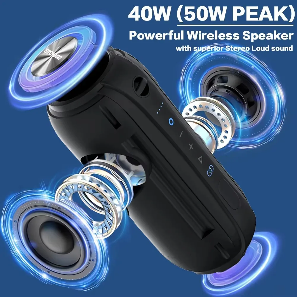 20W Waterproof Bluetooth Speak - Heavy Equipment Battery recension och pris
