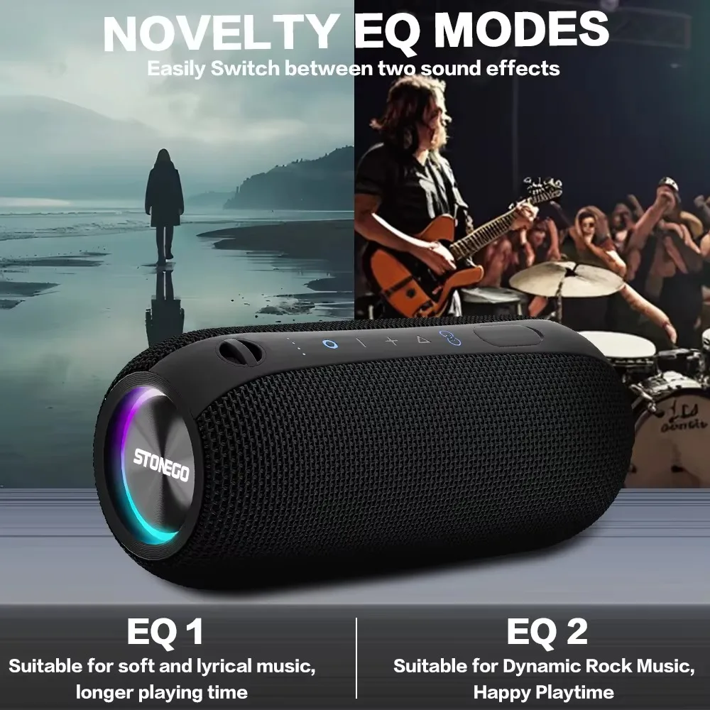 20W Waterproof Bluetooth Speak - Heavy Equipment Battery recension och pris