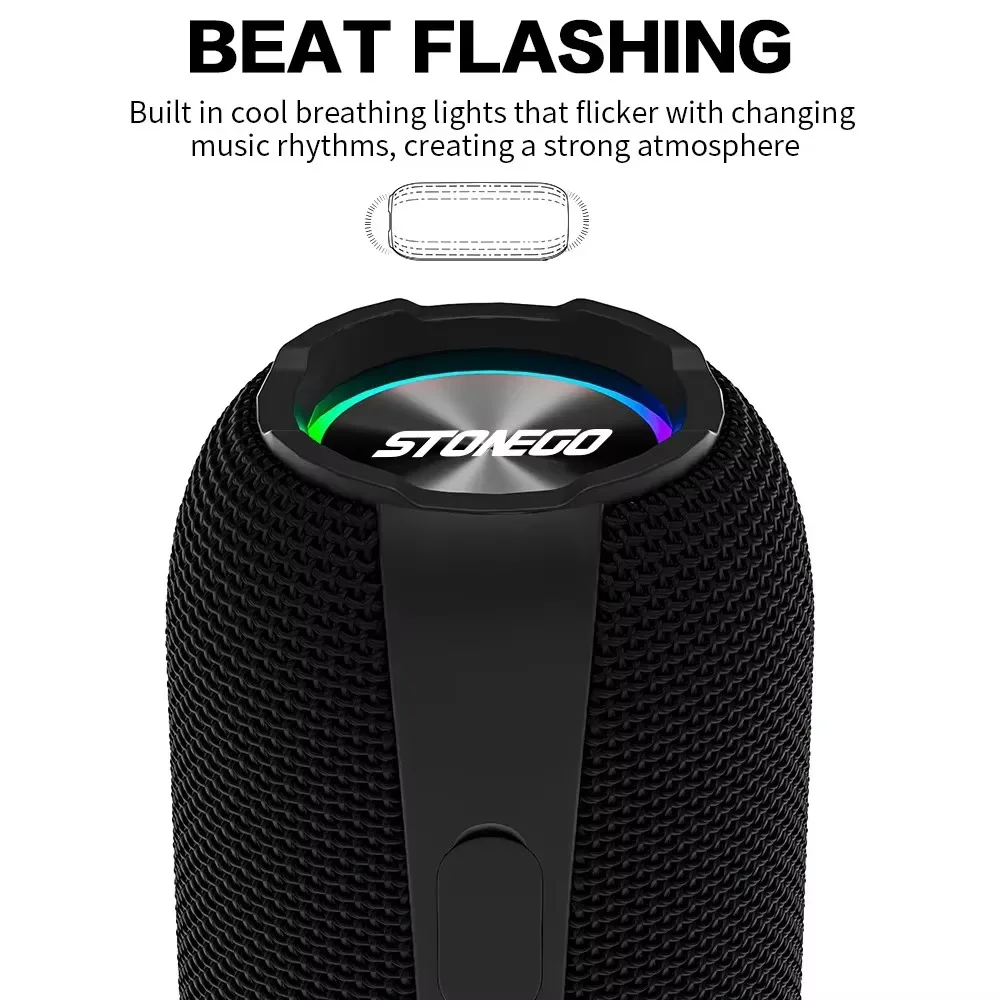 20W Waterproof Bluetooth Speak - Heavy Equipment Battery recension och pris