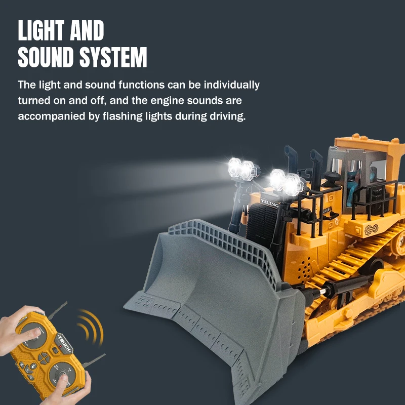 Remote Control Bulldozer Vehic - Heavy Equipment Games recension och pris