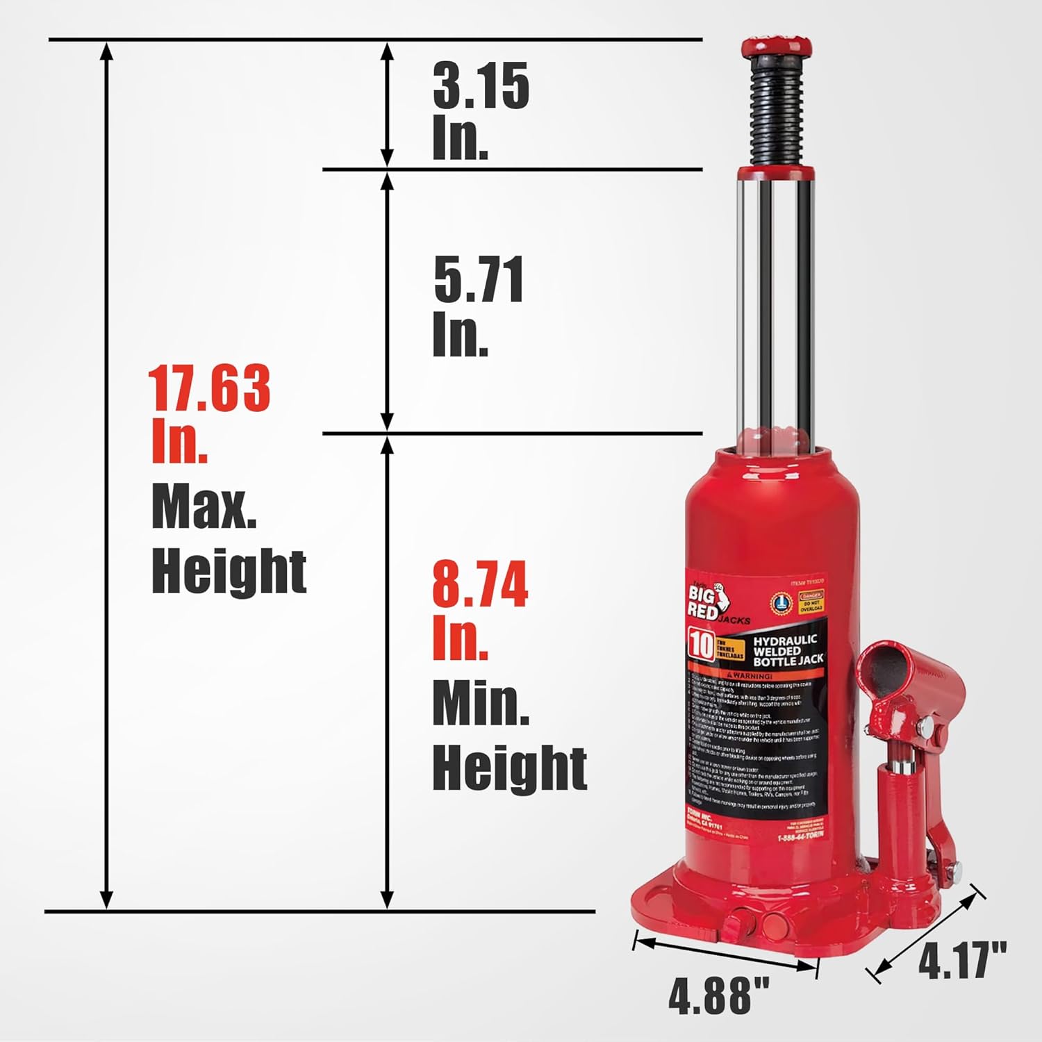 8 Ton Hydraulic Welded Bottle  - Welding Heavy Equipment recension och pris