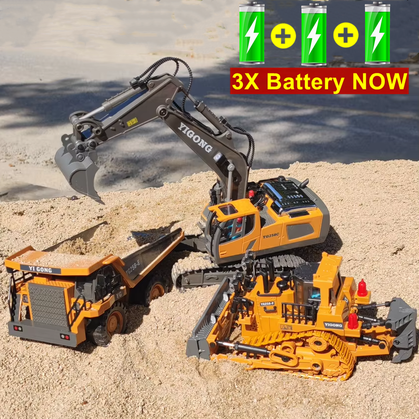 4WD Remote Control Excavator D - Heavy Equipment Games recension och pris