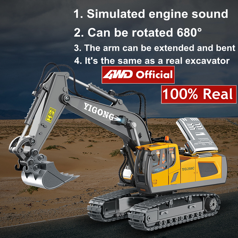 4WD Remote Control Excavator D - Heavy Equipment Games recension och pris