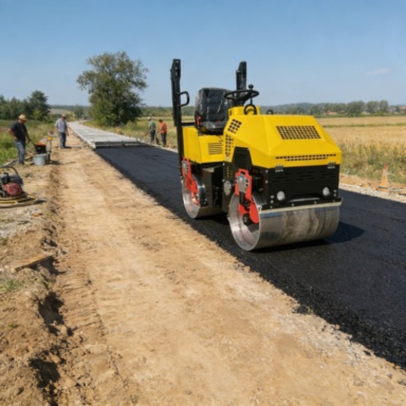 Single Drum Road Roller Vibrat - Heavy Equipment For Construction recension och pris