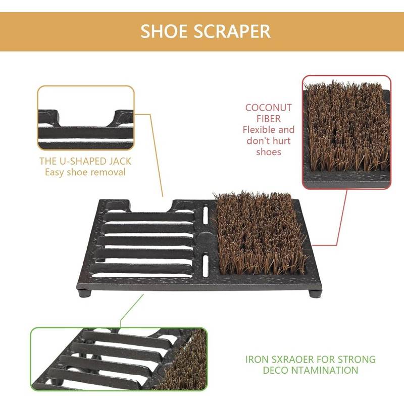 Heavy-Duty Cast Iron Boot Scra - Heavy Equipment Scraper recension och pris