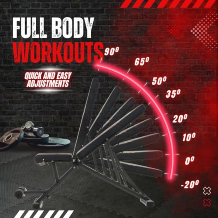 Adjustable Weight Bench - Prof - Heavy Equipment For Construction recension och pris
